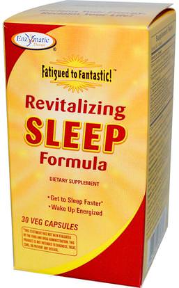 Enzymatic Therapy, Fatigued to Fantastic! Revitalizing Sleep Formula, 30 Veggie Caps ,والمكملات الغذائية، والنوم