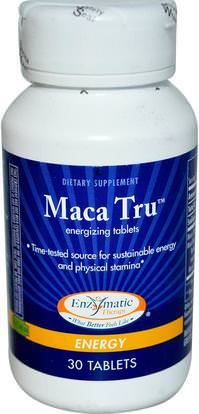 Enzymatic Therapy, Maca Tru, 30 Tablets ,الصحة، الرجال، ماكا