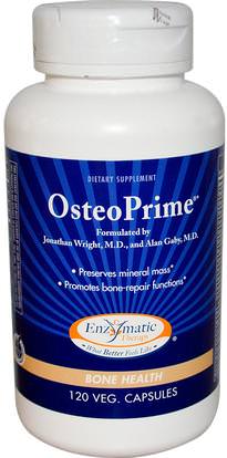 Enzymatic Therapy, OsteoPrime, Bone Health, 120 Veggie Caps ,المكملات الغذائية، الصحة، العظام