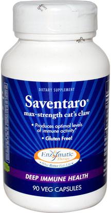 Enzymatic Therapy, Saventaro Cats Claw, 90 Veggie Caps ,الأعشاب، القطط، مخلب، (وا، دي، غاتو)