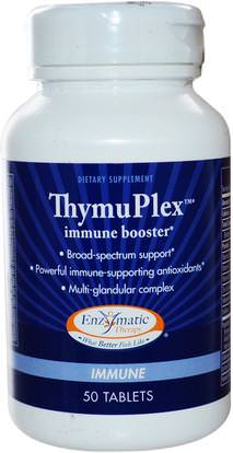 Enzymatic Therapy, ThymuPlex, Immune Booster, 50 Tablets ,والمكملات الغذائية، والصحة