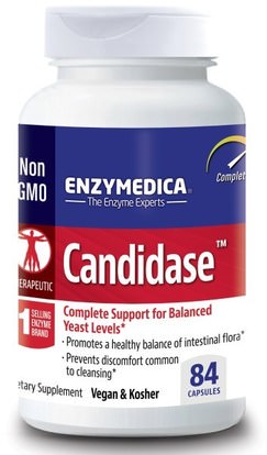 Enzymedica, Candidase, 84 Capsules ,الصحة، السموم