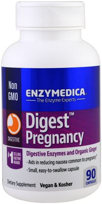 Enzymedica, Digest Pregnancy, 90 Capsules ,المكملات الغذائية، البروبيوتيك