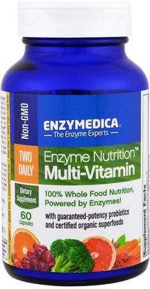 Enzymedica, Enzyme Nutrition Multi-Vitamin, 60 Capsules ,الفيتامينات، الفيتامينات