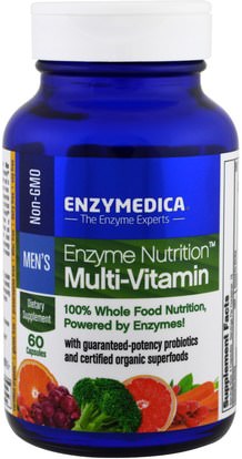 Enzymedica, Enzyme Nutrition Multi-Vitamin, Mens, 60 Capsules ,الفيتامينات، الرجال الفيتامينات