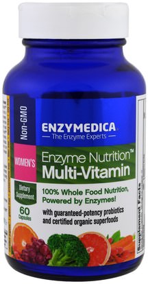 Enzymedica, Enzyme Nutrition Multi-Vitamin, Womens, 60 Capsules ,الفيتامينات، النساء الفيتامينات