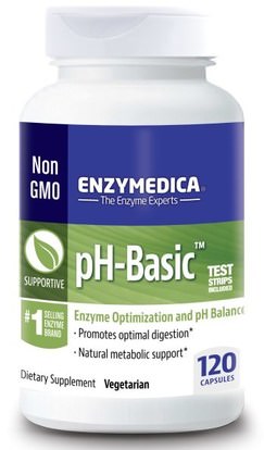 Enzymedica, pH-Basic, 120 Capsules ,الصحة، ف التوازن القلوية