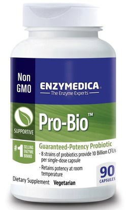 Enzymedica, Pro-Bio, Guaranteed Potency Probiotic, 90 Capsules ,المكملات الغذائية، البروبيوتيك، استقرت البروبيوتيك