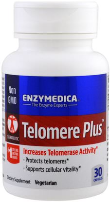 Enzymedica, Telomere Plus, 30 Capsules ,والمكملات الغذائية، ومضادات الأكسدة