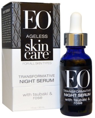 EO Products, Ageless Skin Care, Transformative Night Serum, 1 fl oz (30 ml) ,الصحة، مصل الجلد، الجمال، العناية بالوجه، بشرة