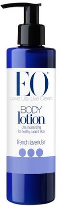 EO Products, Body Lotion, French Lavender, 8 fl oz (236 ml) ,حمام، الجمال، غسول الجسم