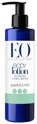 EO Products, Body Lotion, Grapefruit & Mint, 8 fl oz (236ml) ,حمام، الجمال، غسول الجسم