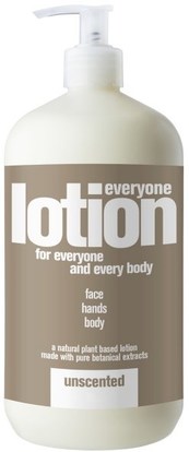 EO Products, Everyone Lotion for Everyone and Everybody, Unscented, 32 fl oz (960 ml) ,حمام، الجمال، غسول الجسم