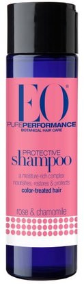 EO Products, Protective Shampoo, Rose & Chamomile, 8.4 fl oz (248 ml) ,حمام، الجمال، الشامبو، الشعر، فروة الرأس، مكيف