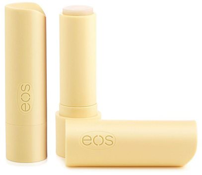 EOS, Lip Balm, Vanilla Bean, 2 Pack.14 oz (4 g) Each ,حمام، الجمال، العناية الشفاه، بلسم الشفاه