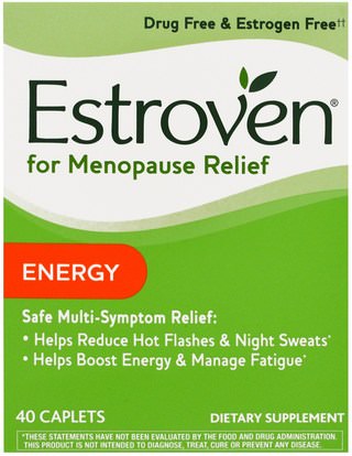 Estroven, Menopause Relief, Energy, 40 Caplets ,والصحة، والنساء، وانقطاع الطمث
