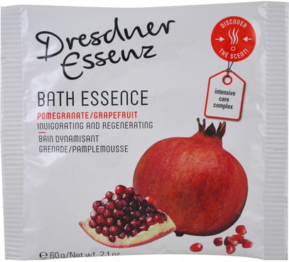 European Soaps, LLC, Dresdner Essenz, Bath Essence, Pomegranate/Grapefruit, 2.1 oz (60 g) ,حمام، الجمال، أملاح الاستحمام