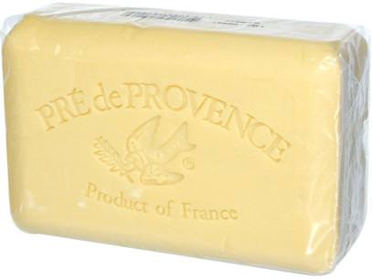 European Soaps, LLC, Pre de Provence Bar Soap, Verbena, 8.8 oz (250 g) ,حمام، الجمال، الصابون، زبدة الشيا