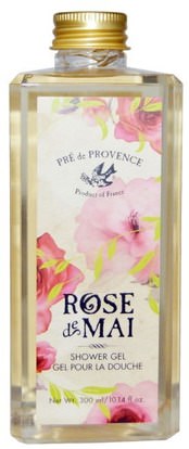 European Soaps, LLC, Pre de Provence, Rose de Mai, Shower Gel, 10.14 fl oz (300 ml) ,حمام، الجمال، هلام الاستحمام