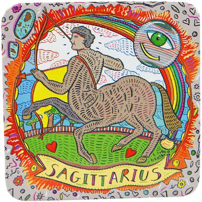 European Soaps, LLC, Pre De Provence, The Zodiac Collection, Sagittarius, 3.5 oz (100 g) ,حمام، الجمال، الصابون، الصحة، بشرة