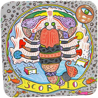 European Soaps, LLC, Pre De Provence, The Zodiac Collection, Scorpio, 3.5 oz (100 g) ,حمام، الجمال، الصابون، زبدة الشيا