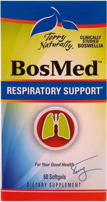 EuroPharma, Terry Naturally, Bosmed, Respiratory Support, 60 Softgels ,والصحة والرئة والقصبات الهوائية