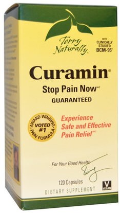EuroPharma, Terry Naturally, Curamin, 120 Capsules ,المكملات الغذائية، مضادات الأكسدة، الكركمين، كورامين