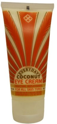 Everyday Coconut, Eye Cream, For All Skin Types, Nightime Replenishing, 3 fl oz (88 ml) ,الجمال، كريمات العين، العناية بالوجه، الجلد