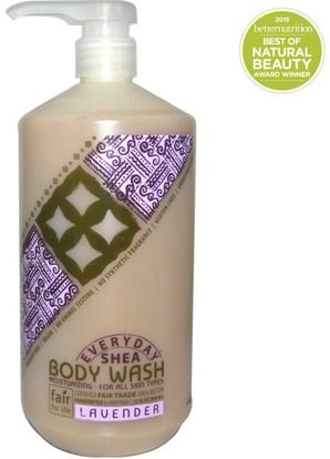 Everyday Shea, Moisturizing Body Wash, Lavender, 32 fl oz (950 ml) ,حمام، الجمال، هلام الاستحمام