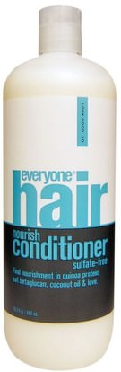 Everyone, Hair Nourish Conditioner, Sulfate-Free, 20.3 fl oz (600 ml) ,حمام، الجمال، الشعر، فروة الرأس، الشامبو، مكيف، مكيفات
