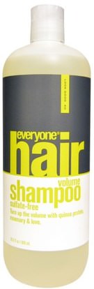 Everyone, Hair Volume Shampoo, Sulfate Free, 20.3 fl oz (600 ml) ,حمام، الجمال، الشعر، فروة الرأس، الشامبو، مكيف