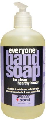 Everyone, Hand Soap, Lavender + Coconut, 12.75 fl oz (377 ml) ,حمام، الجمال، الصابون