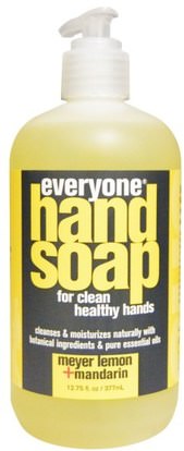 Everyone, Hand Soap, Meyer Lemon + Mandarin, 12.75 fl oz (377 ml) ,حمام، الجمال، الصابون