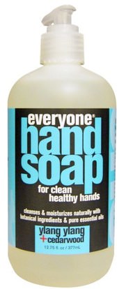 Everyone, Hand Soap, Ylang Ylang + Cedarwood, 12.75 fl oz (377 ml) ,حمام، الجمال، الصابون