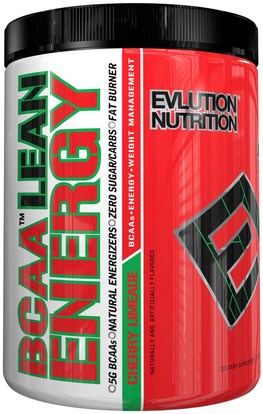 EVLution Nutrition, BCAA Lean Energy, Cherry Limeade, 11.6 oz (330 g) ,والصحة، والطاقة، والرياضة