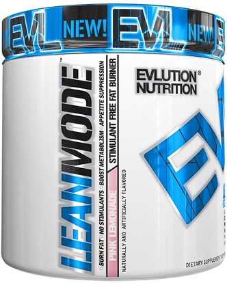 EVLution Nutrition, LeanMode, Pink Lemonade, 6.1 oz (174 g) ,والرياضة، وفقدان الوزن، والنظام الغذائي، وحرق الدهون