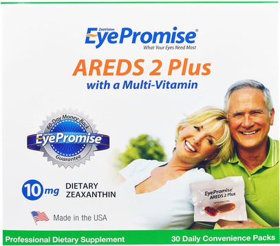 EyePromise, AREDS 2 Plus with a Multi-Vitamin, 30 Daily Convenience Packs ,الفيتامينات، الفيتامينات، العناية بالعيون، العناية بالرؤية، الرؤية
