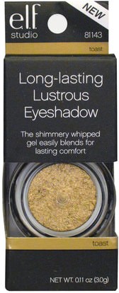 عيون E.L.F. Cosmetics, Long-Lasting Lustrous Eyeshadow, Toast, 0.11 oz (3.0 g)