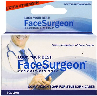 Face Doctor, Face Surgeon, Medicated Soap, 2 oz (60 g) ,حمام، الجمال، الصابون
