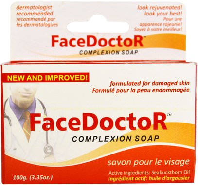 Face Doctor, FaceDoctor Complexion Soap, 3.35 oz (100 g) ,حمام، الجمال، الصابون
