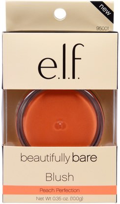 وجه E.L.F. Cosmetics, Beautifully Bare, Blush, Peach Perfection, 0.35 oz (10.0 g)