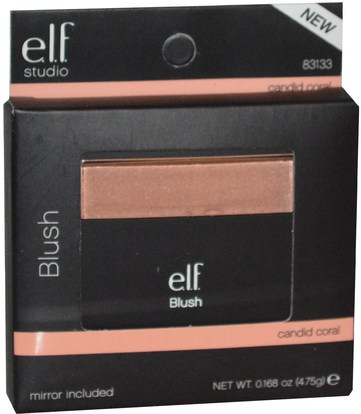 وجه E.L.F. Cosmetics, Blush, Candid Coral, 0.168 oz (4.75 g)
