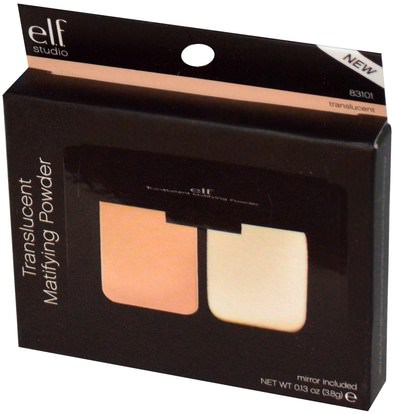 وجه E.L.F. Cosmetics, Translucent Matifying Powder, Translucent, 0.13 oz (3.8 g)