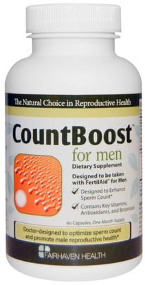 Fairhaven Health, CountBoost for Men, 60 Capsules ,الصحة، الرجال