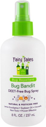 Fairy Tales, Bug Bandit, Deet- Free Bug Spray, 8 oz (237 ml) ,البيت، خدع، &، الحشرة، طارد، حمم، الجمال