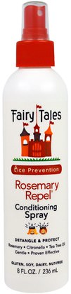 Fairy Tales, Rosemary Repel, Lice Prevention, 8 fl oz (236 ml) ,حمام، الجمال، دقة بالغة، فروة الرأس، الصحة
