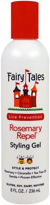 Fairy Tales, Rosemary Repel, Styling Gel, 8 fl oz (236 ml) ,حمام، الجمال، دقة بالغة، فروة الرأس، الصحة