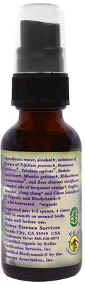 Herb-sa Flower Essence Services, Fear-Less, Flower Essence & Essential Oil, 1 fl oz (30 ml)