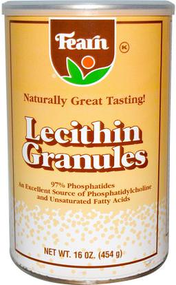 Fearn Natural Food, Lecithin Granules, 16 oz (454 g) ,المكملات الغذائية، الليسيثين