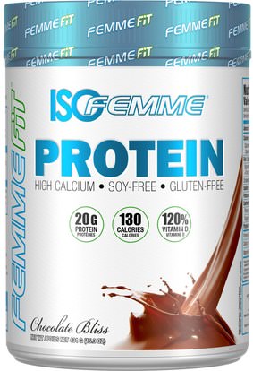 FEMME, FemmeFit Protein, Chocolate Bliss, 15.3 oz (434 g) ,المكملات الغذائية، البروتين، بروتين الرياضة